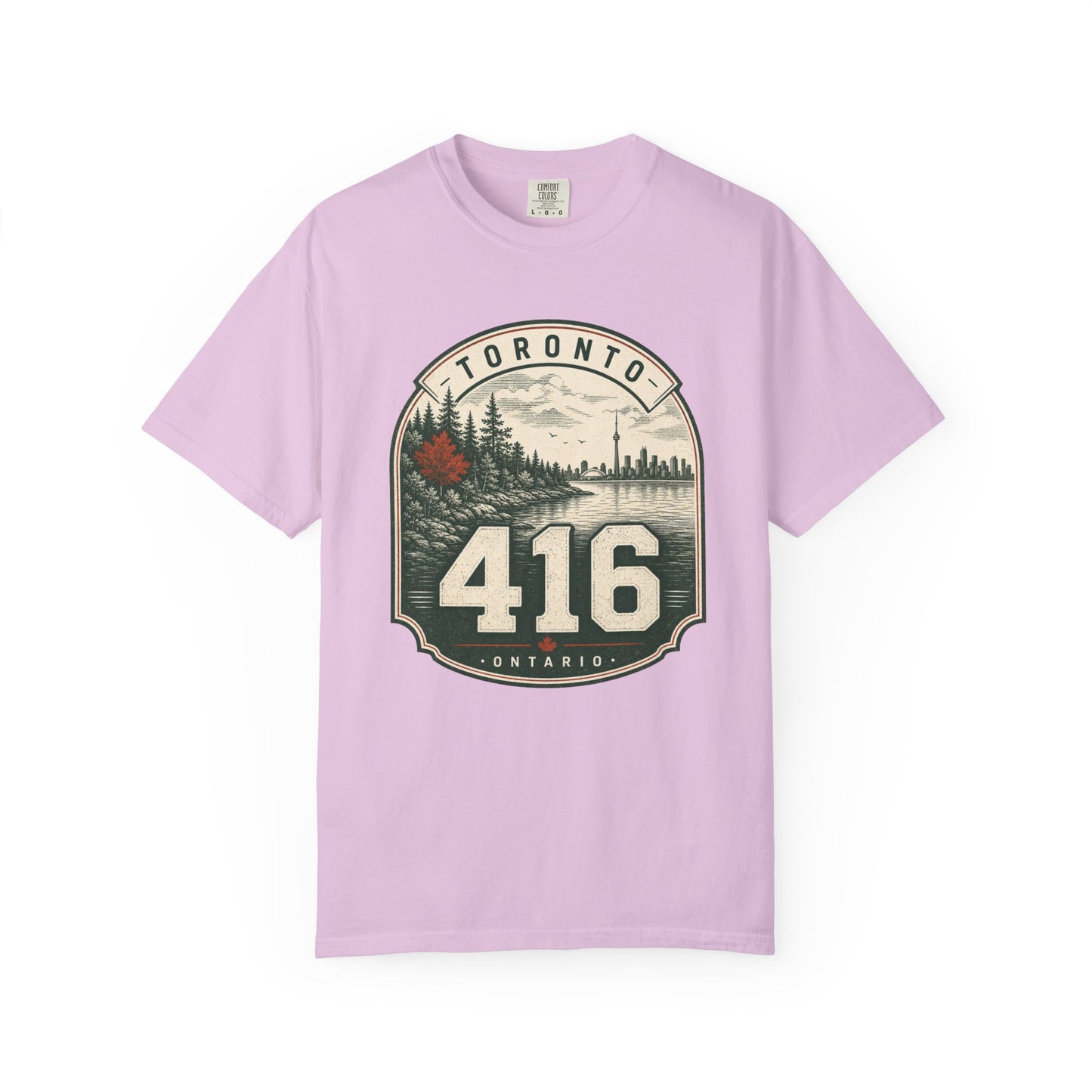 Toronto 416 Area Code - Vintage Badge T-Shirt