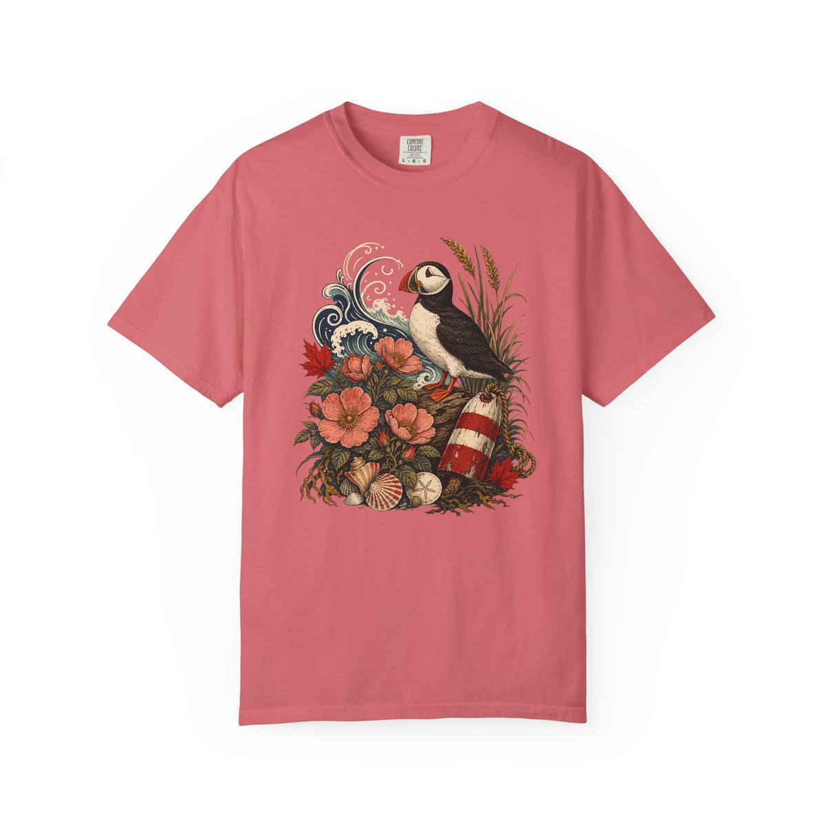 East Coast Puffin Floral Canada Shirt