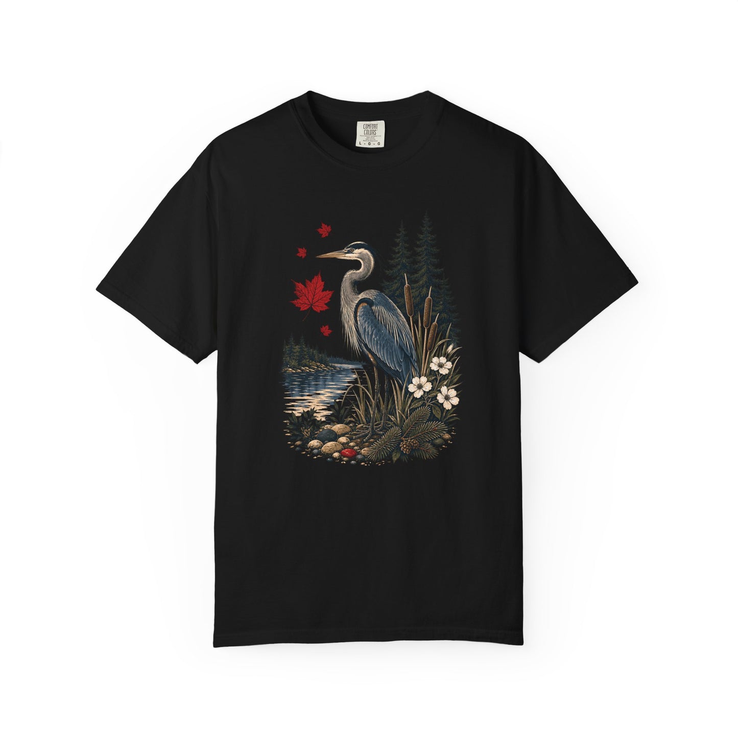 Great Blue Heron Canadian Lake Shirt
