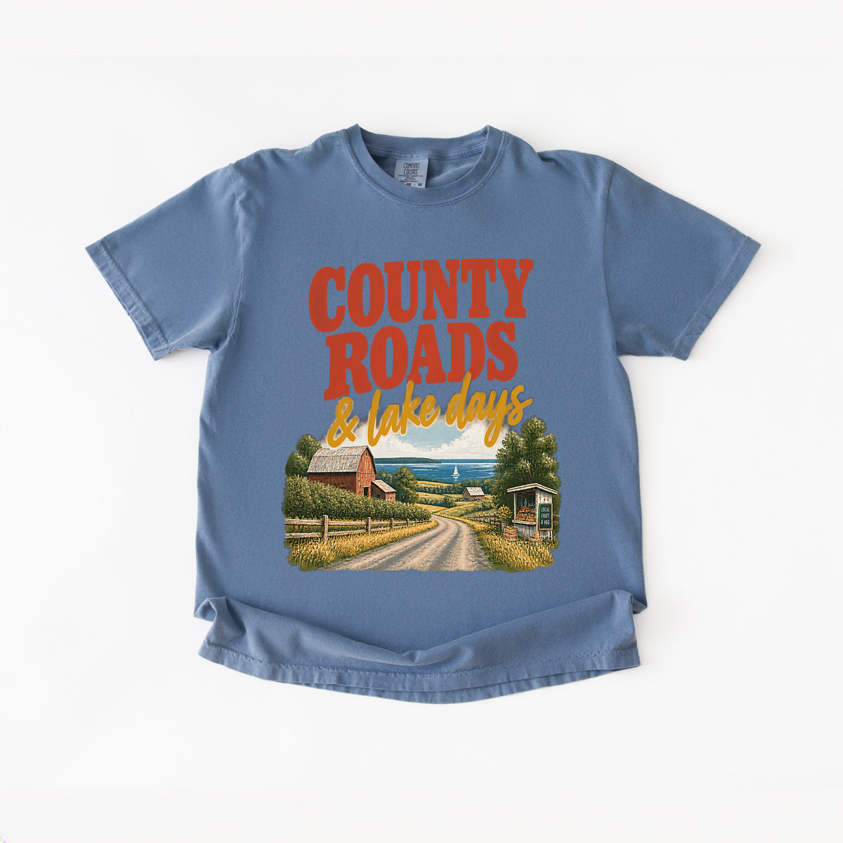 County Roads and Lake Days T-Shirt