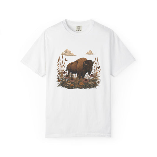 Prairie Bison Wildflower Shirt