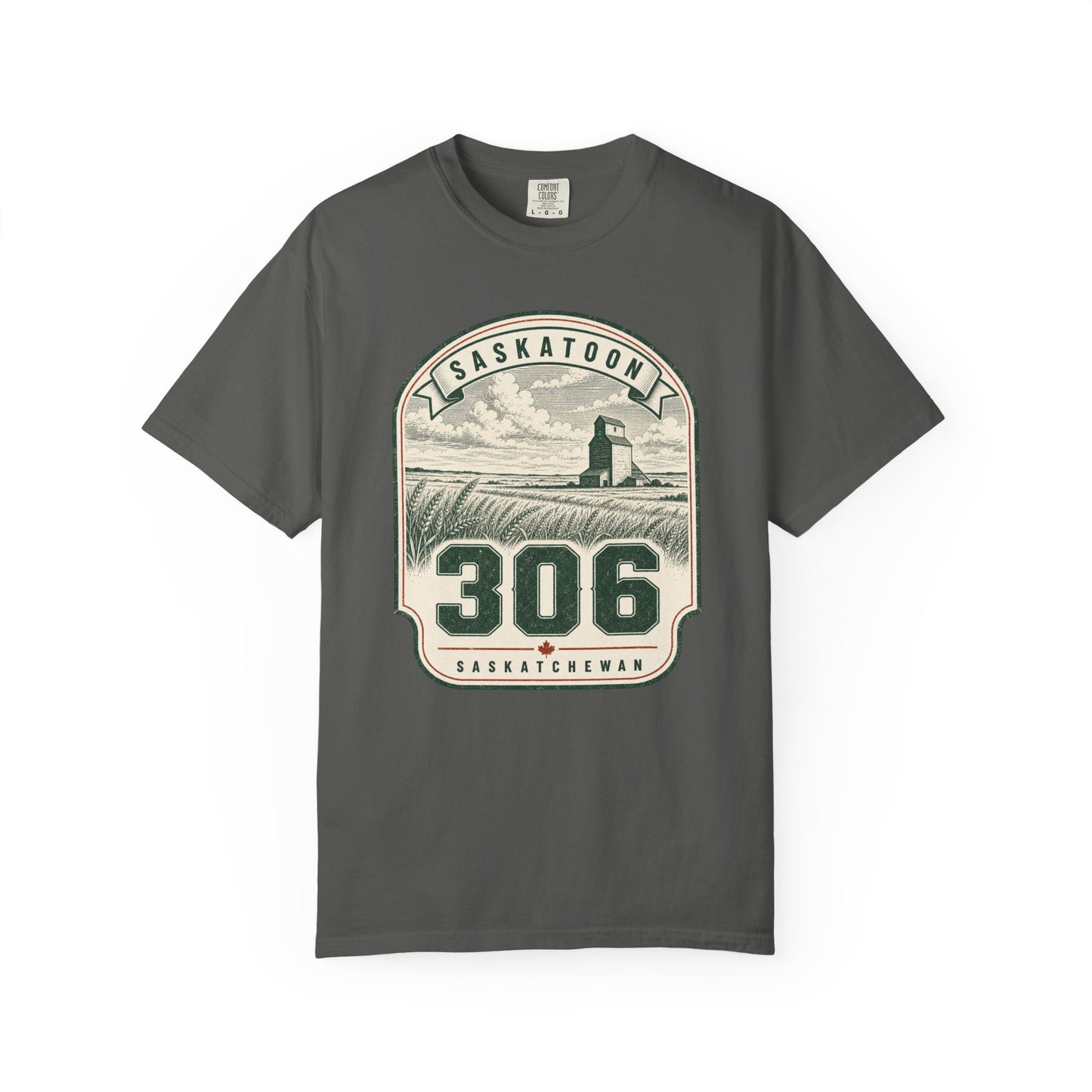 Saskatoon 306 Area Code - Saskatchewan Vintage Farmstead T-Shirt
