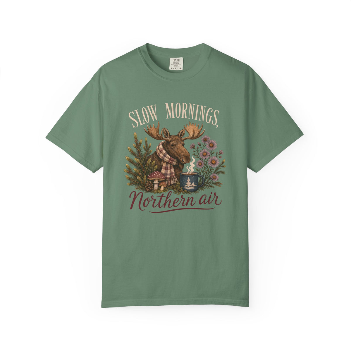 Slow Mornings Northern Air Moose Shirt