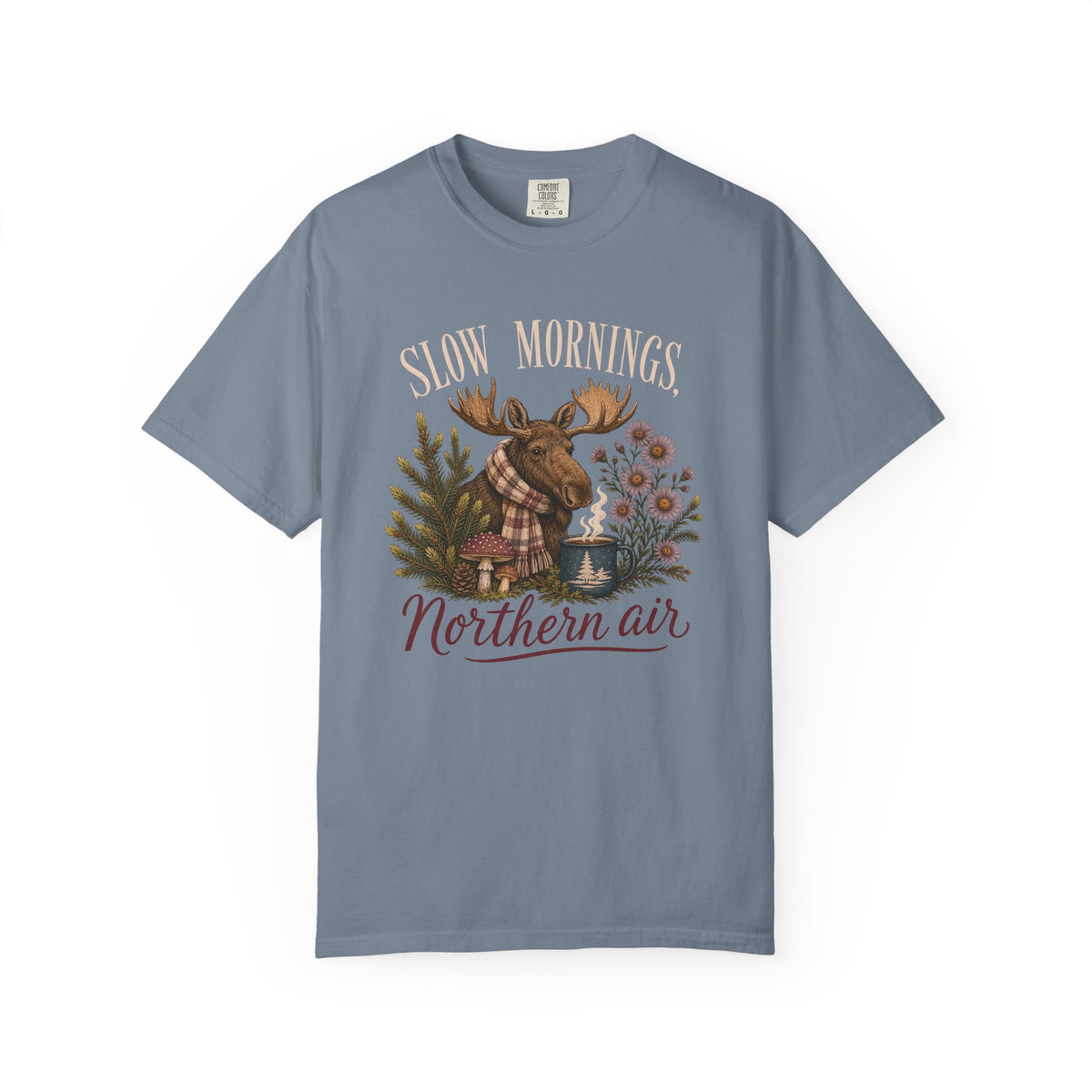 Slow Mornings Northern Air Moose Shirt