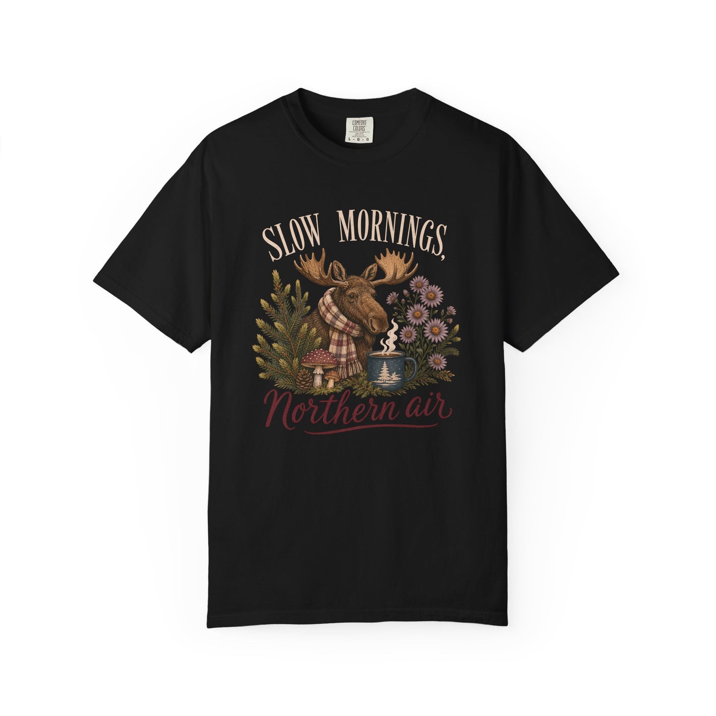 Slow Mornings Northern Air Moose Shirt
