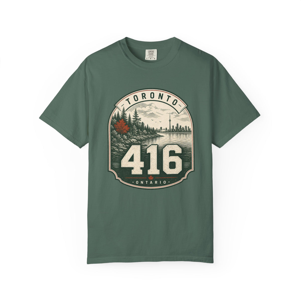 Toronto 416 Area Code - Vintage Badge T-Shirt