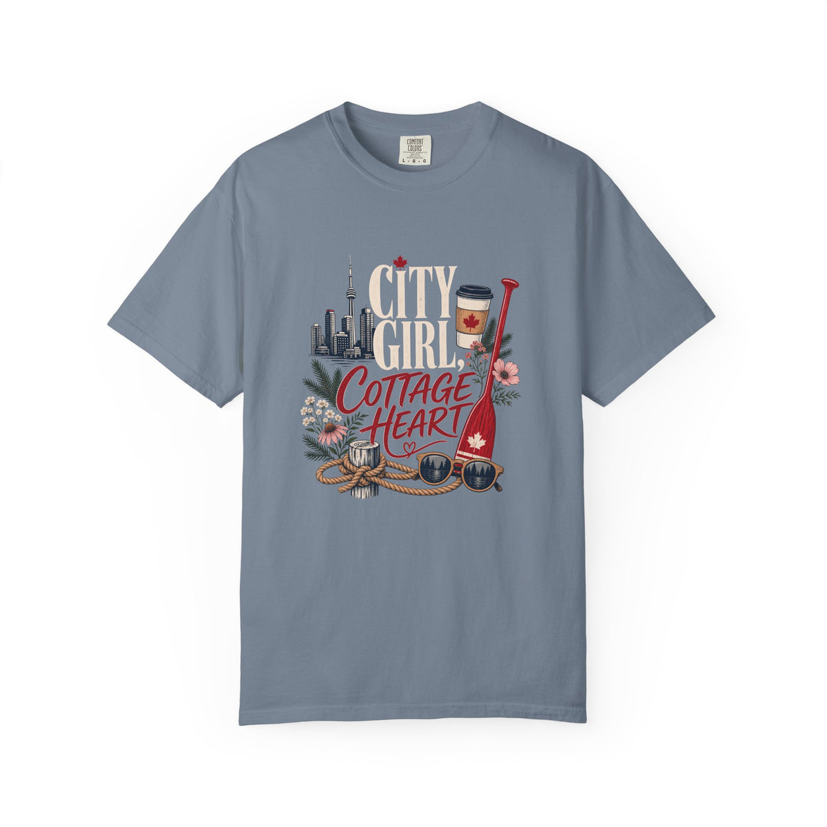 City Girl Cottage Heart Canada Shirt