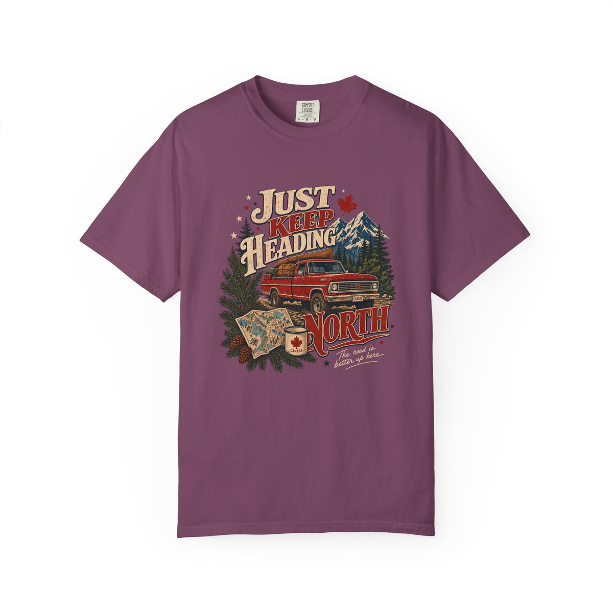 Just Keep Heading North Road Trip Shirt