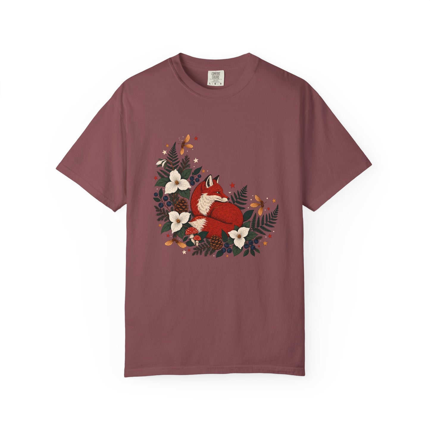 Red Fox Canadian Folk Art Shirt