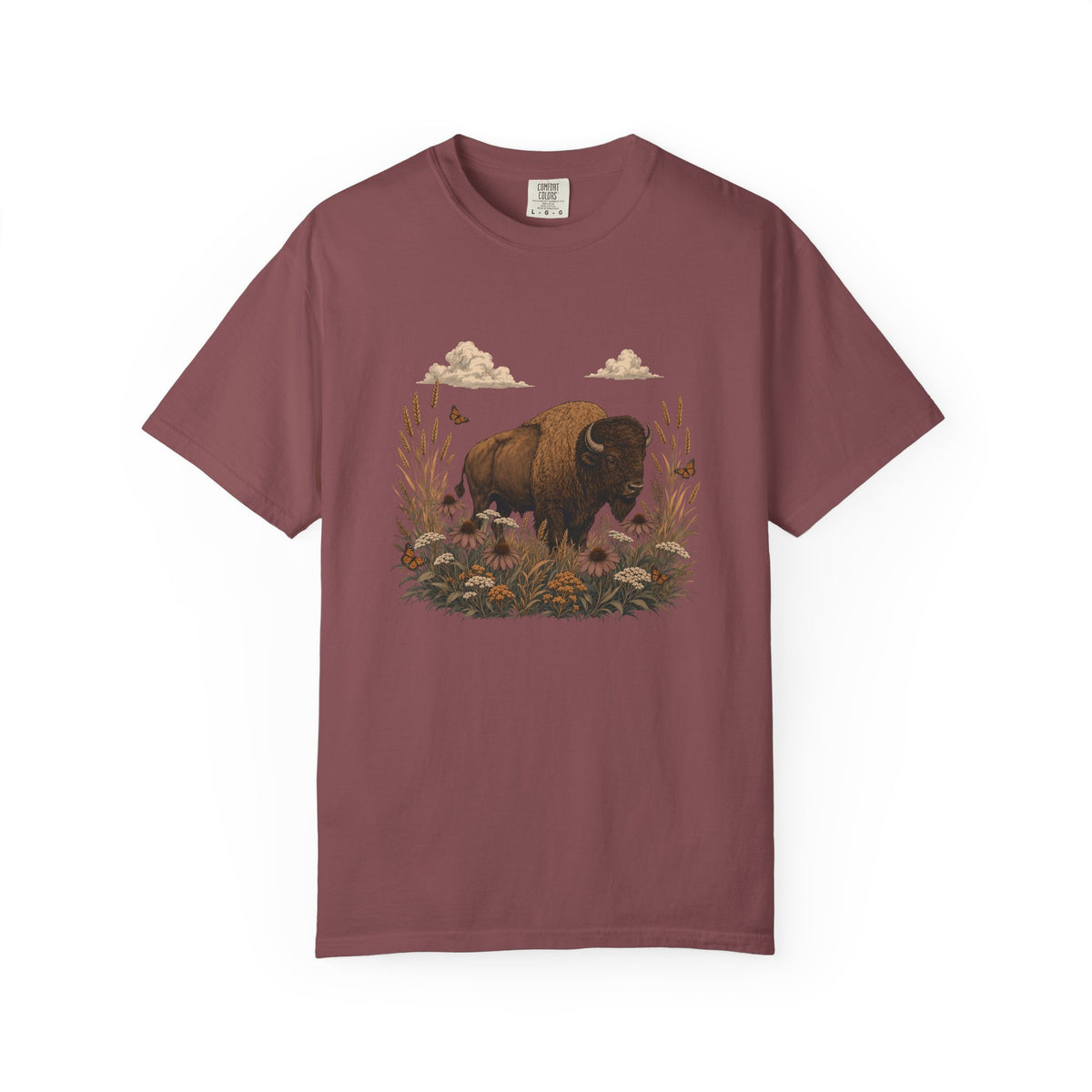 Prairie Bison Wildflower Shirt