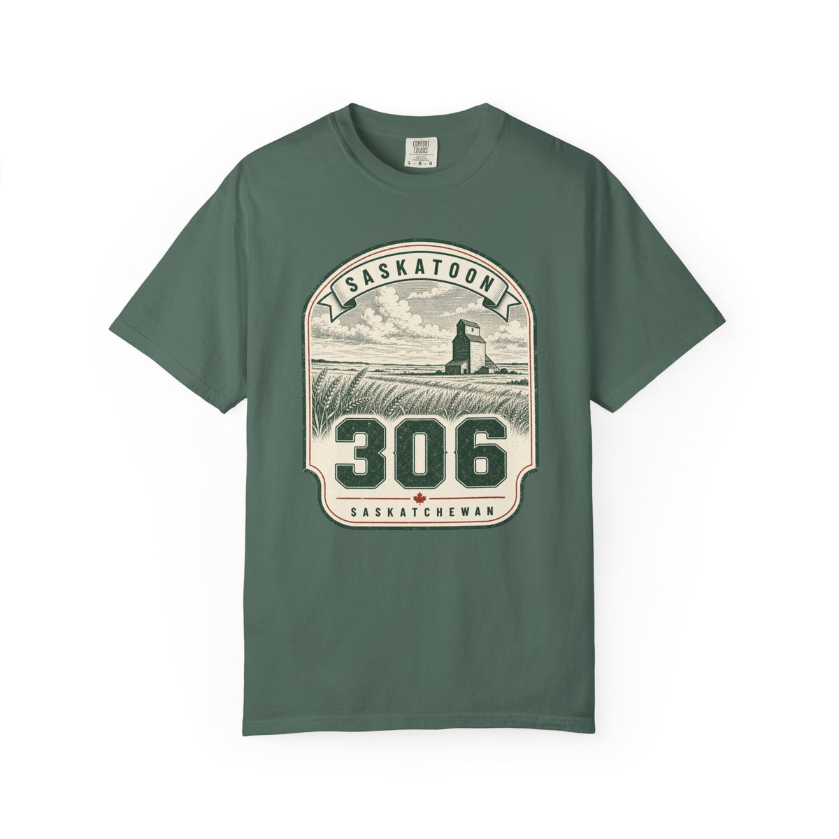 Saskatoon 306 Area Code - Saskatchewan Vintage Farmstead T-Shirt