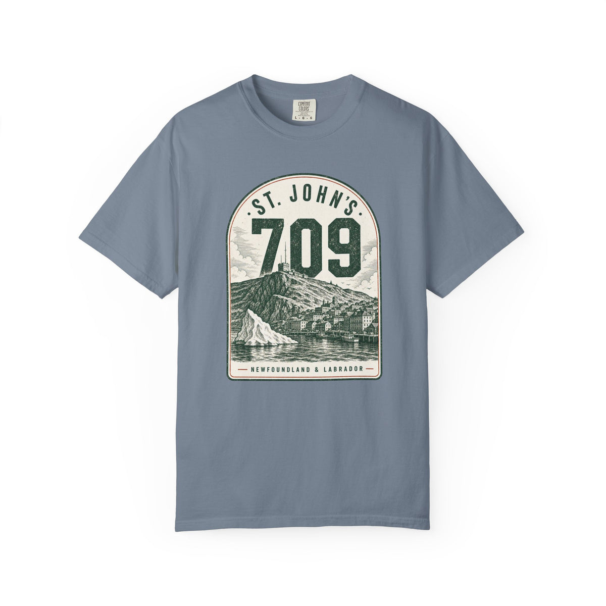 St. John's 709 Area Code - Vintage Mountain T-Shirt