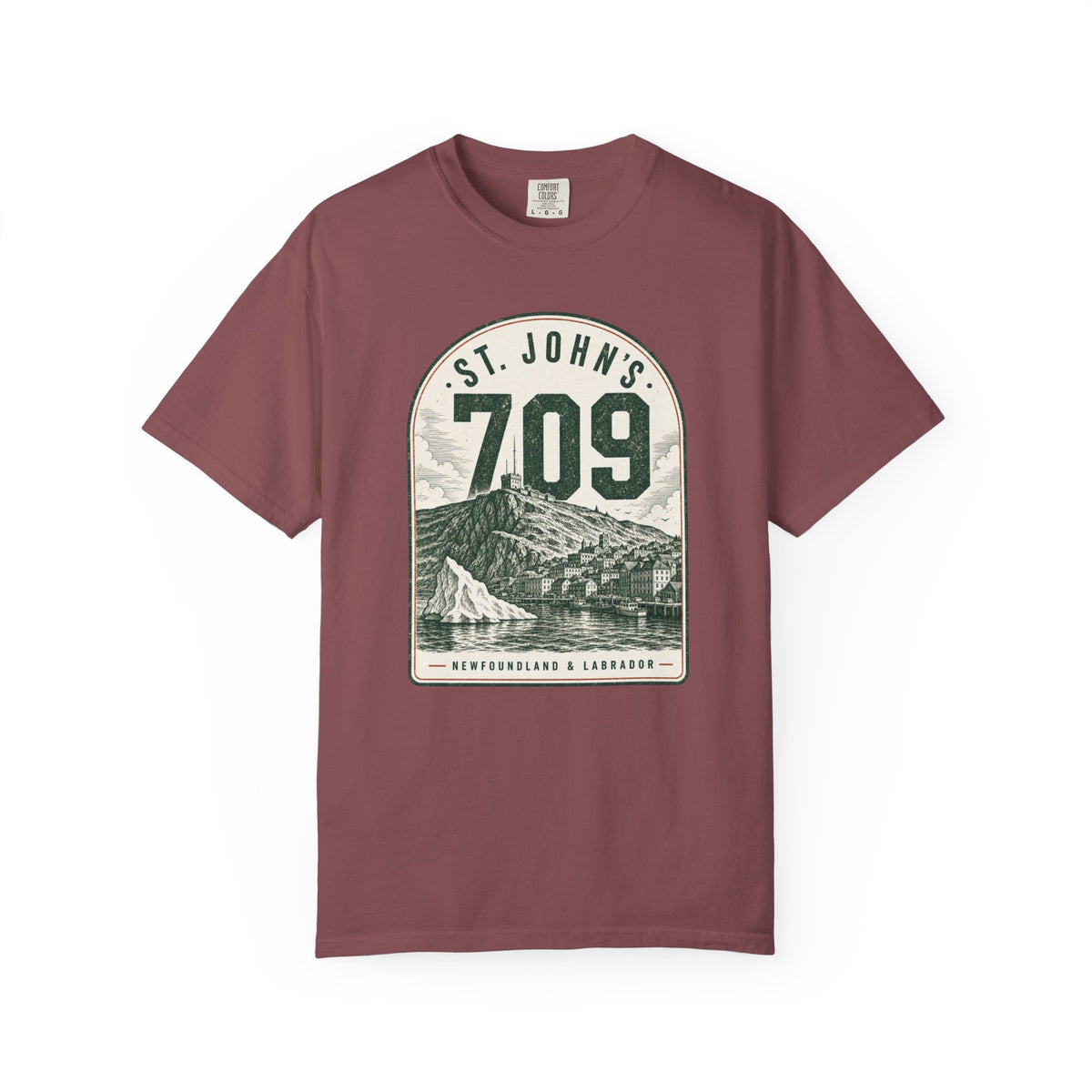 St. John's 709 Area Code - Vintage Mountain T-Shirt