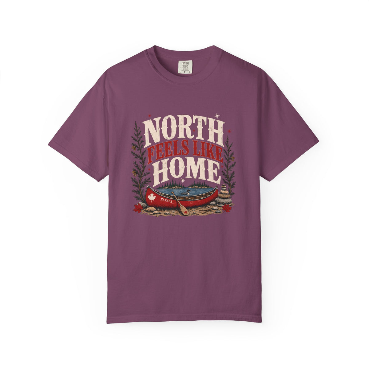 North Feels Like Home Canadian Canoe Shirt