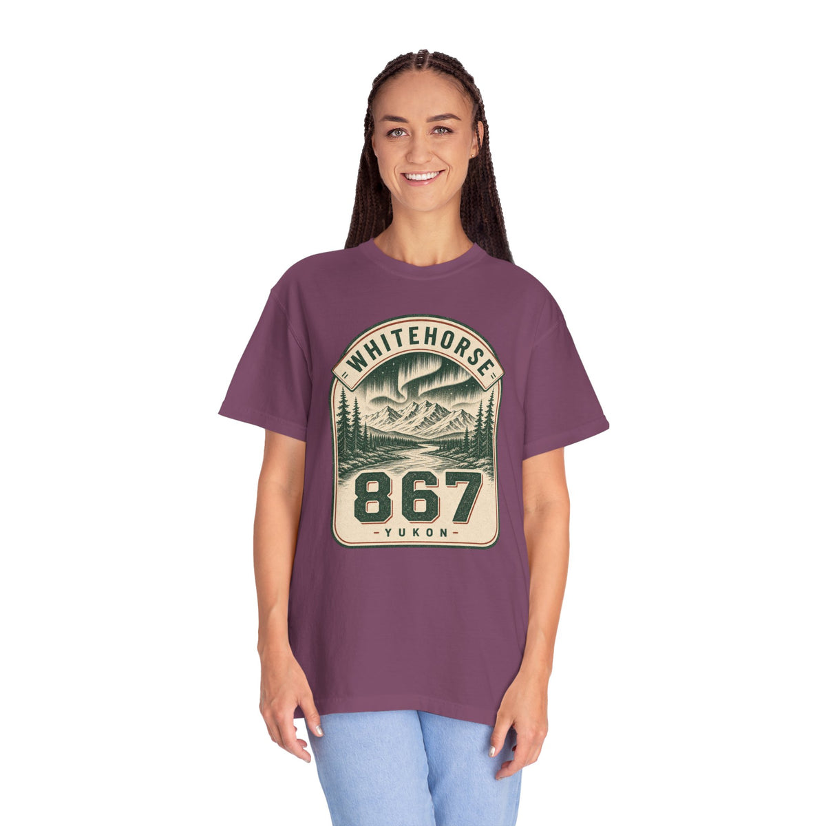 Whitehorse Yukon 867 Area Code - Vintage Nature T-Shirt