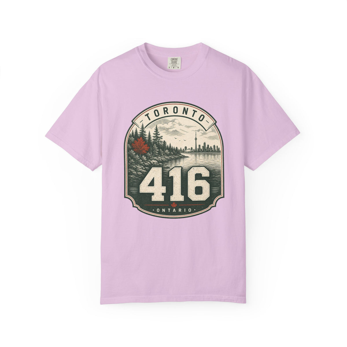 Toronto 416 Area Code - Vintage Badge T-Shirt