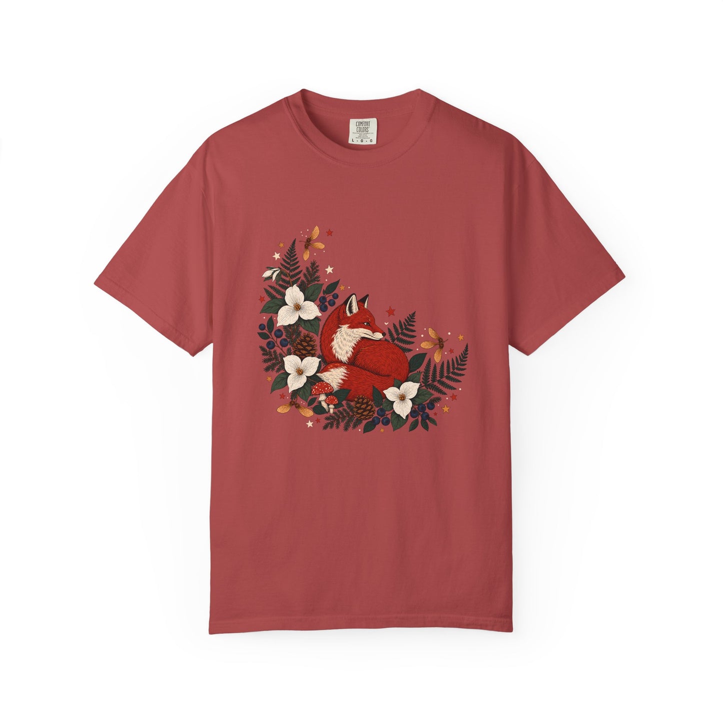 Red Fox Canadian Folk Art Shirt