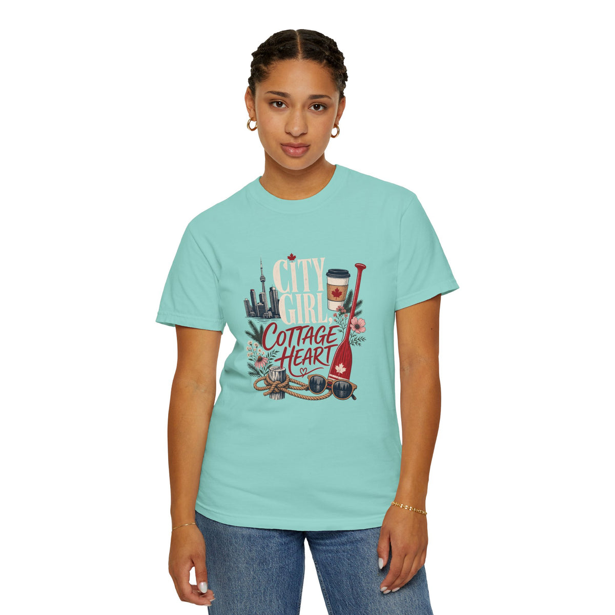 City Girl Cottage Heart Canada Shirt