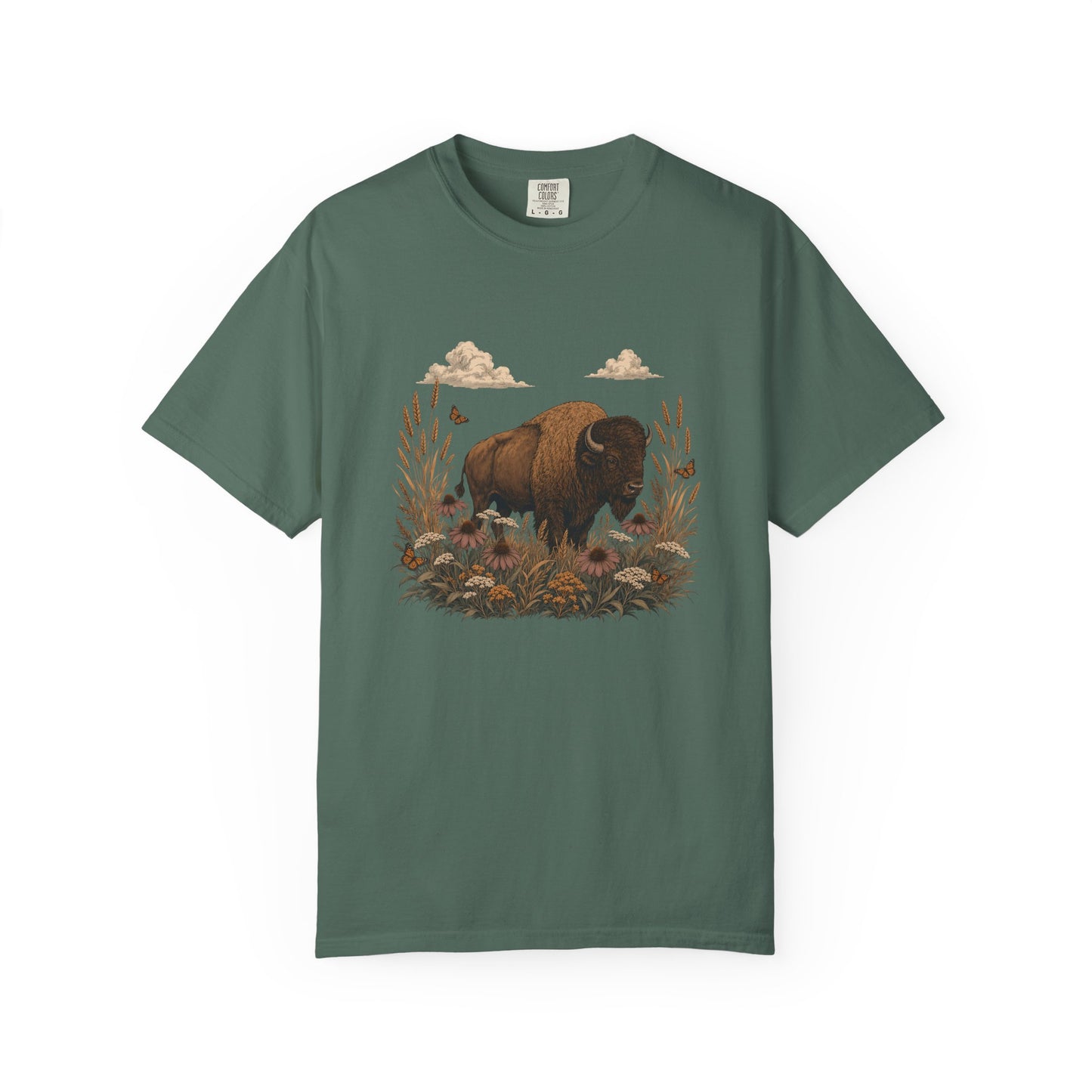 Prairie Bison Wildflower Shirt