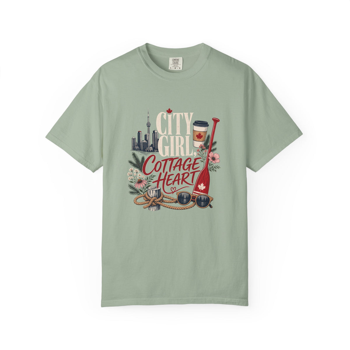 City Girl Cottage Heart Canada Shirt