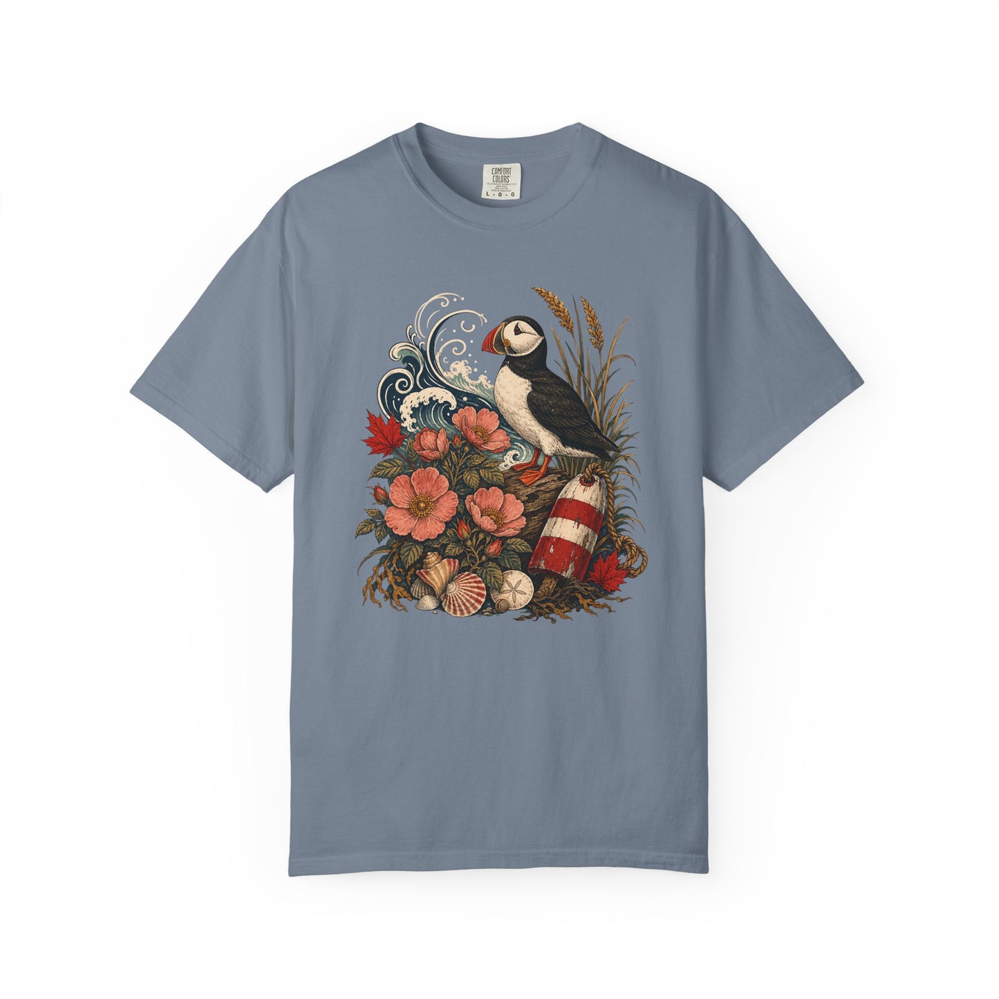 East Coast Puffin Floral Canada Shirt