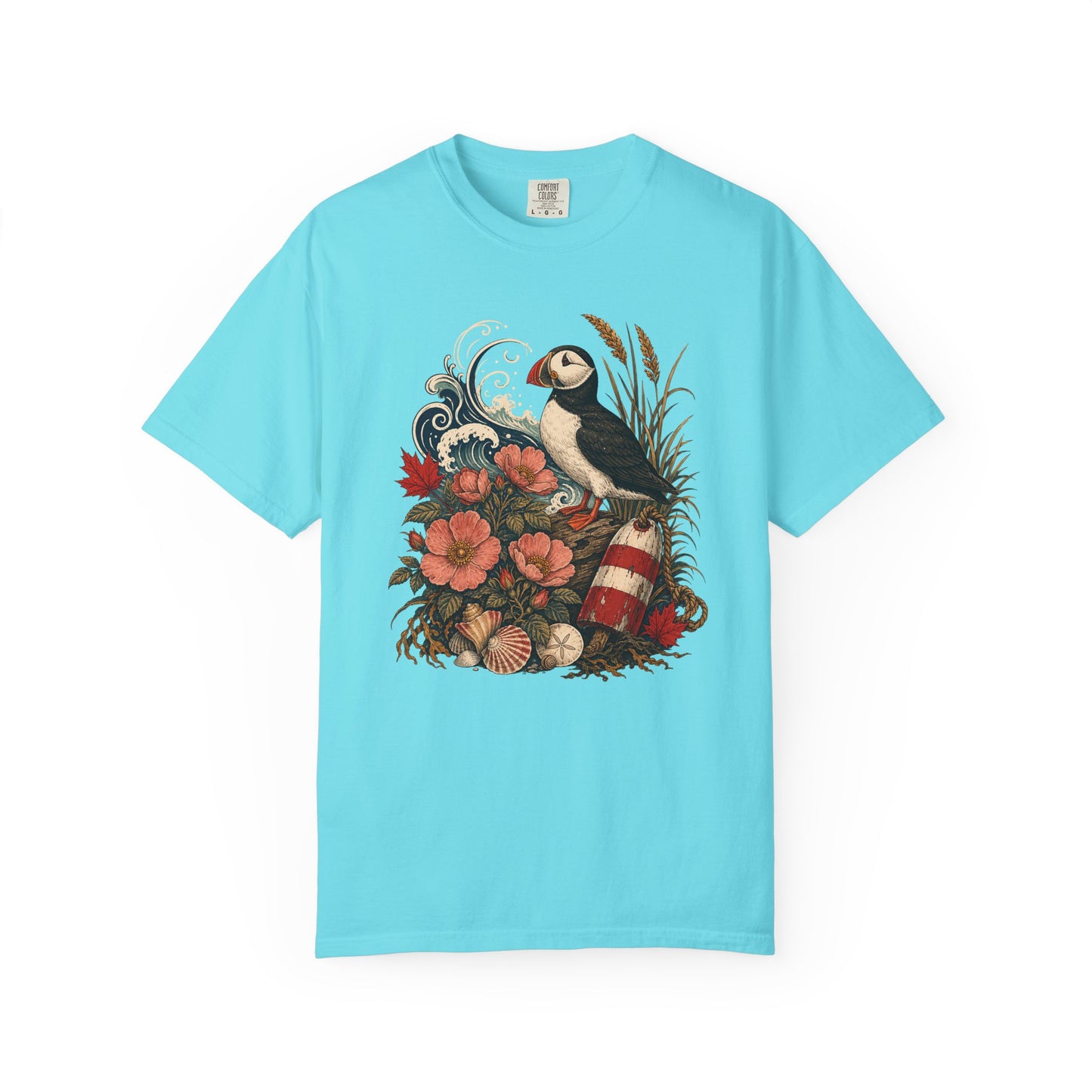 East Coast Puffin Floral Canada Shirt