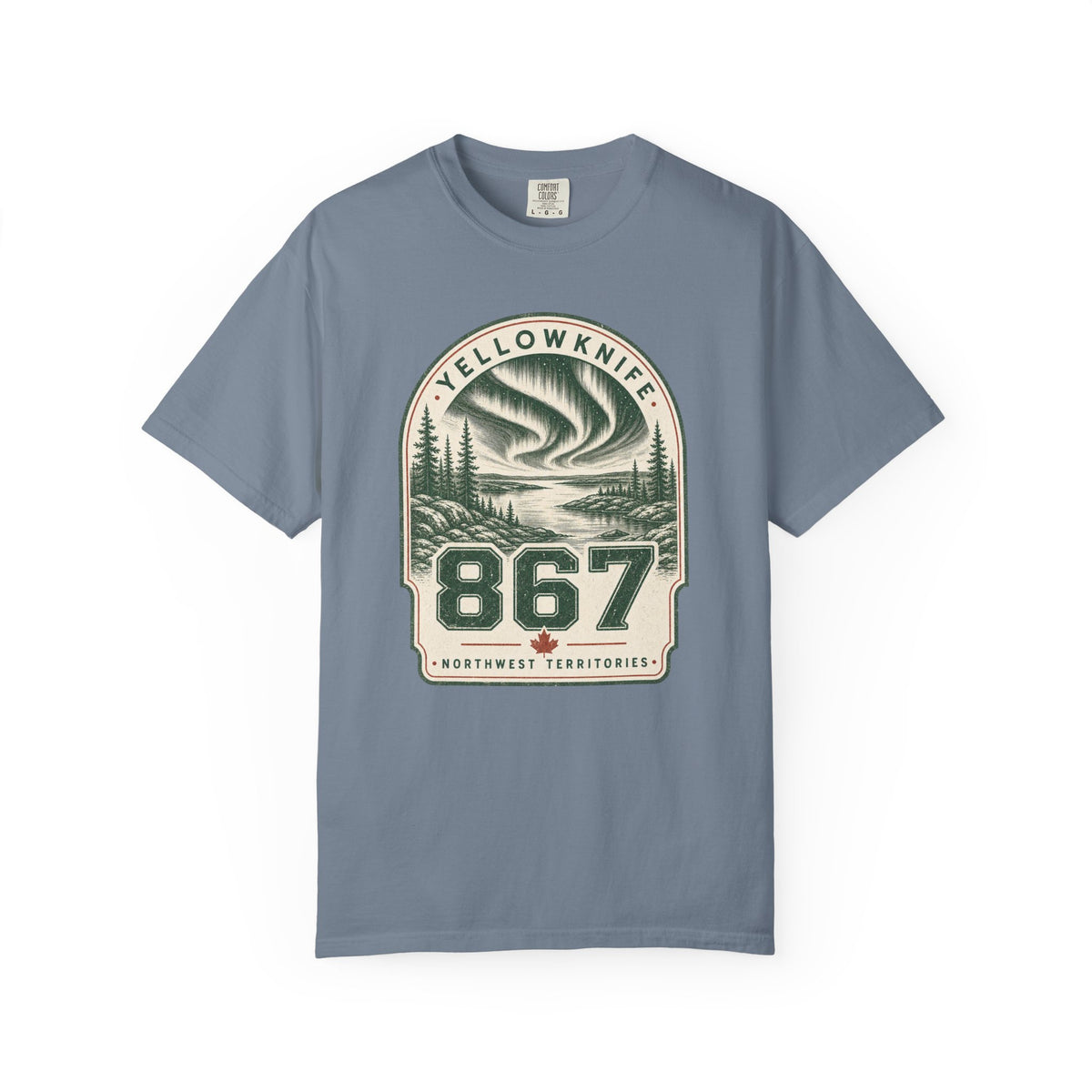 Yellowknife 867 Area Code  Northern Lights T-Shirt