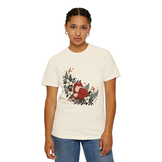 Red Fox Canadian Folk Art Shirt
