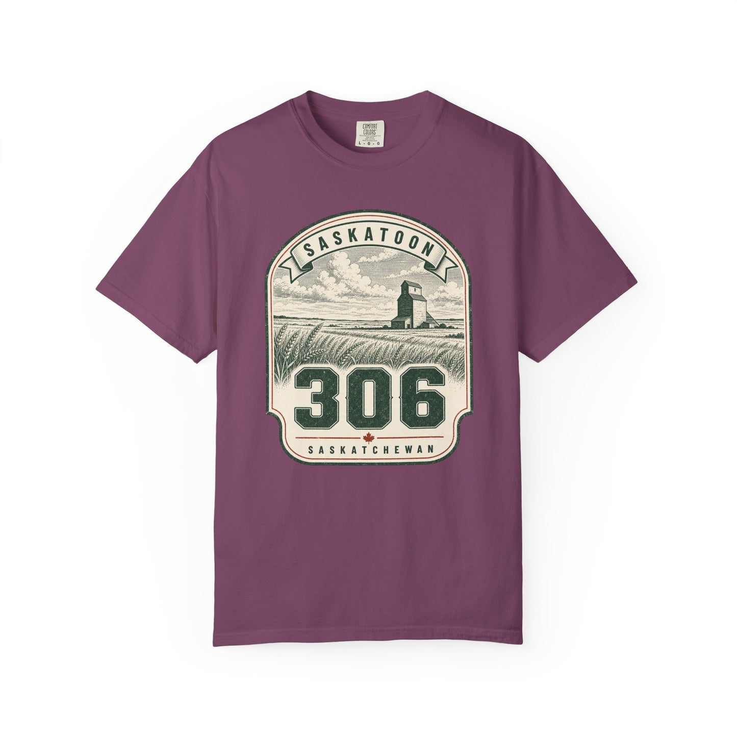 Saskatoon 306 Area Code - Saskatchewan Vintage Farmstead T-Shirt