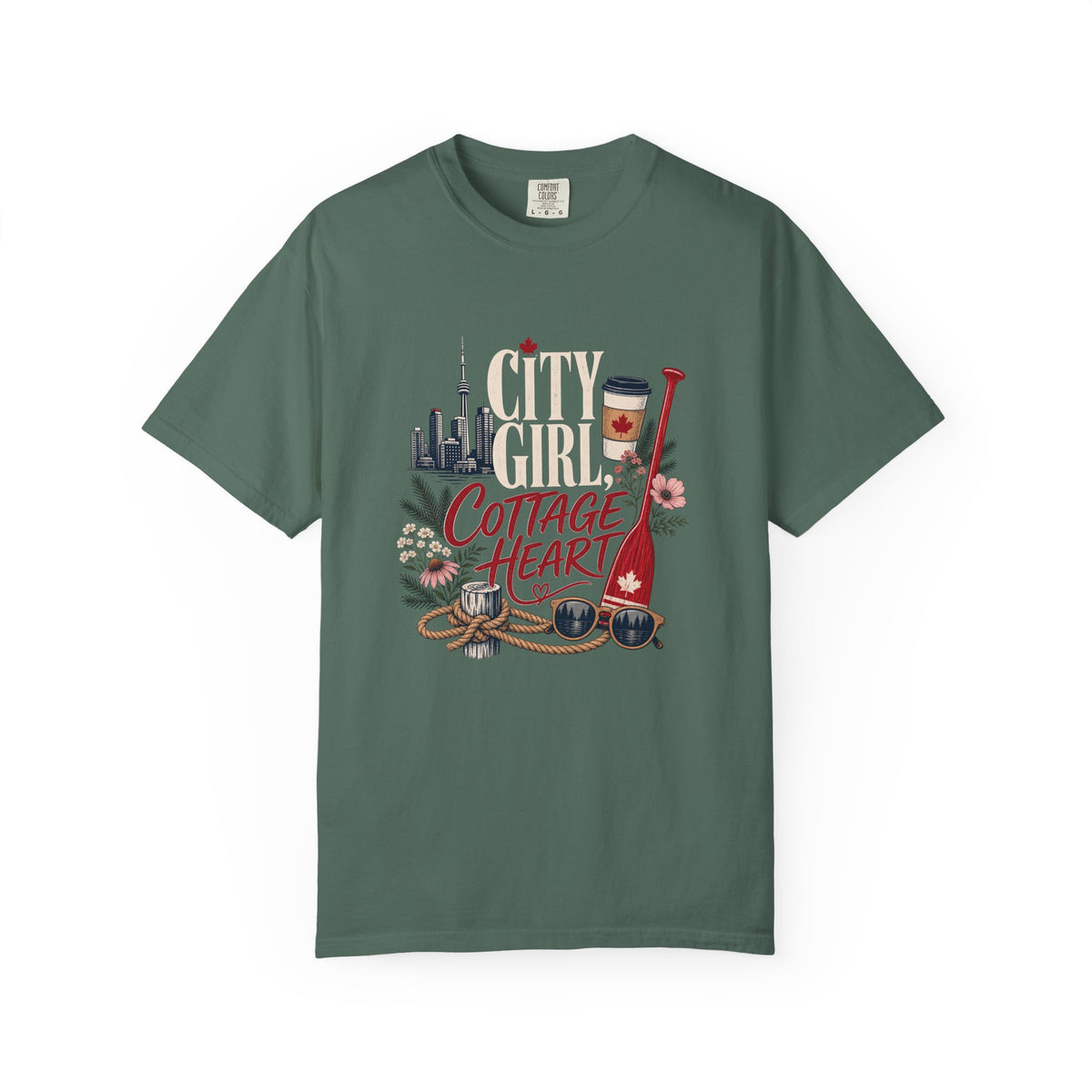 City Girl Cottage Heart Canada Shirt