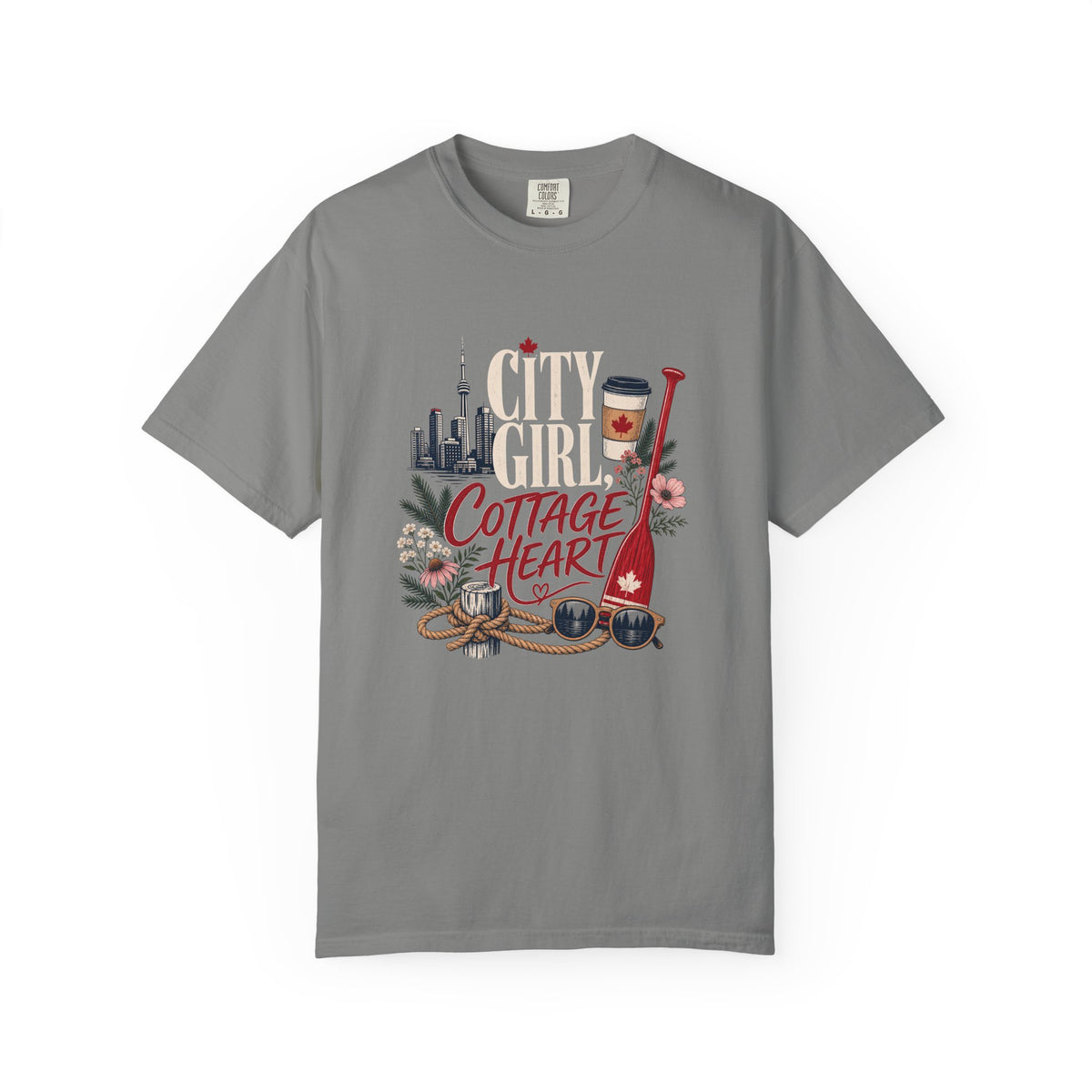 City Girl Cottage Heart Canada Shirt