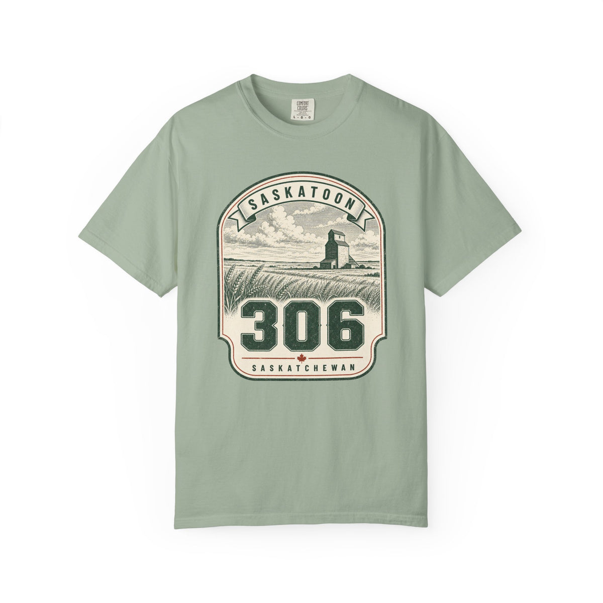 Saskatoon 306 Area Code - Saskatchewan Vintage Farmstead T-Shirt