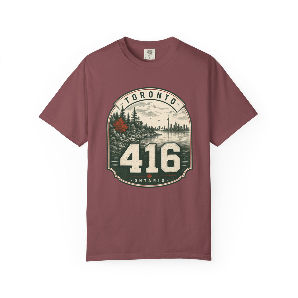 Toronto 416 Area Code - Vintage Badge T-Shirt