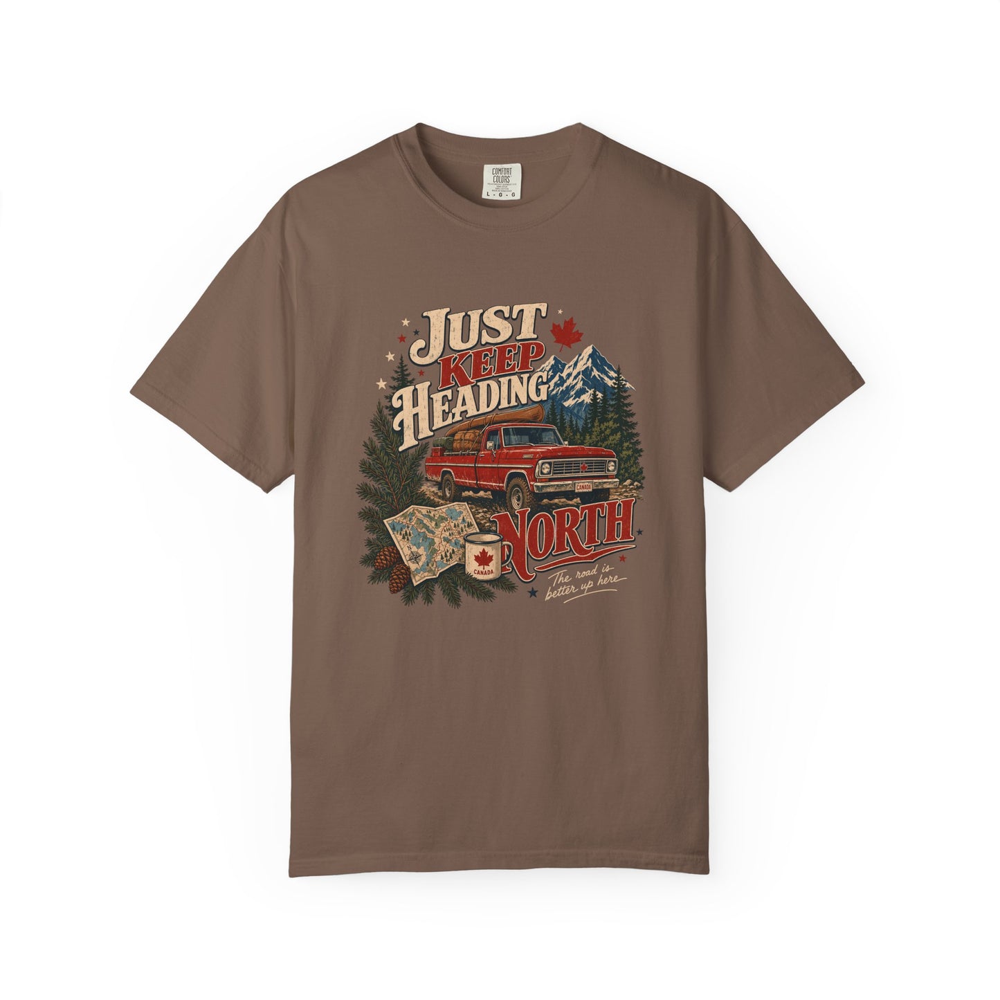 Just Keep Heading North Road Trip Shirt