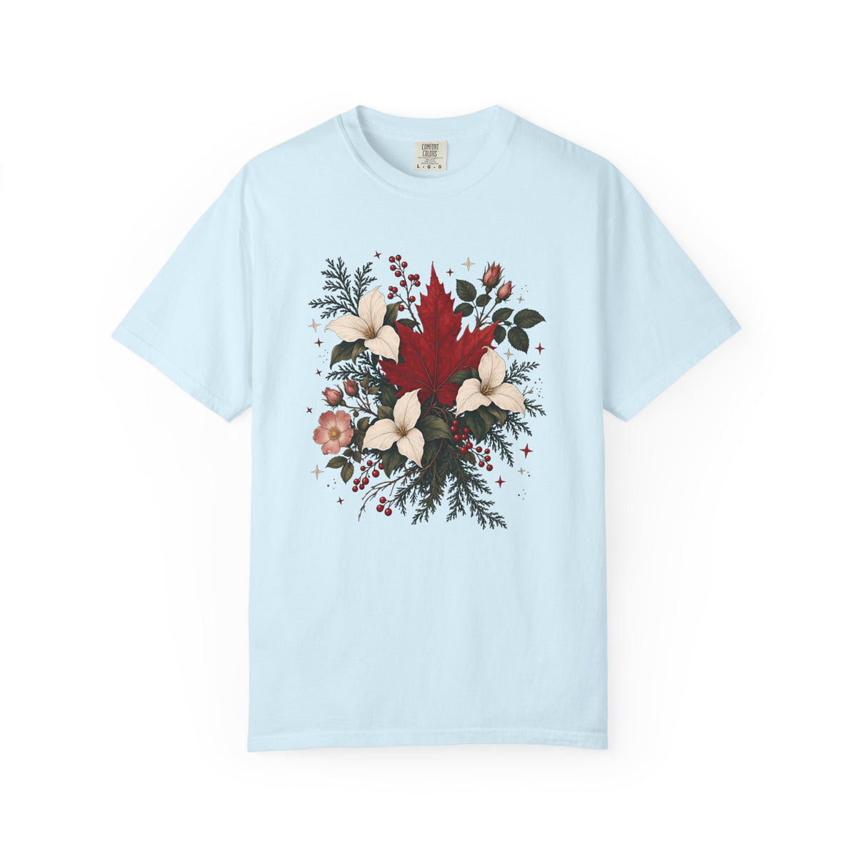 Red Maple Leaf Botanical Canada Shirt
