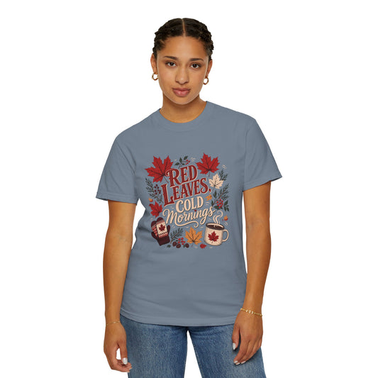 Red Leaves, Cold Mornings T-Shirt