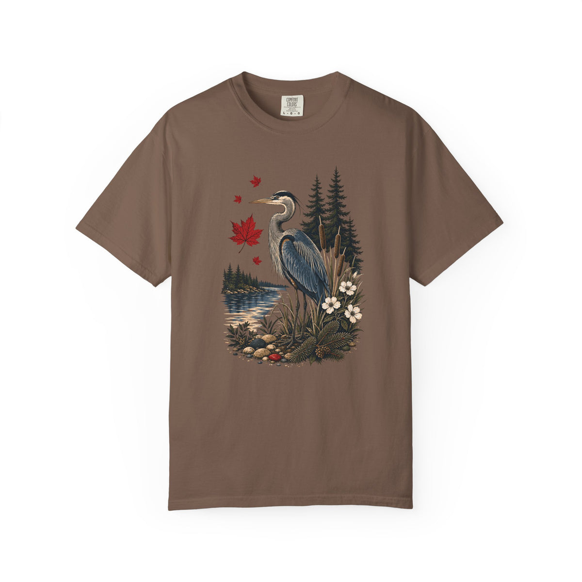 Great Blue Heron Canadian Lake Shirt
