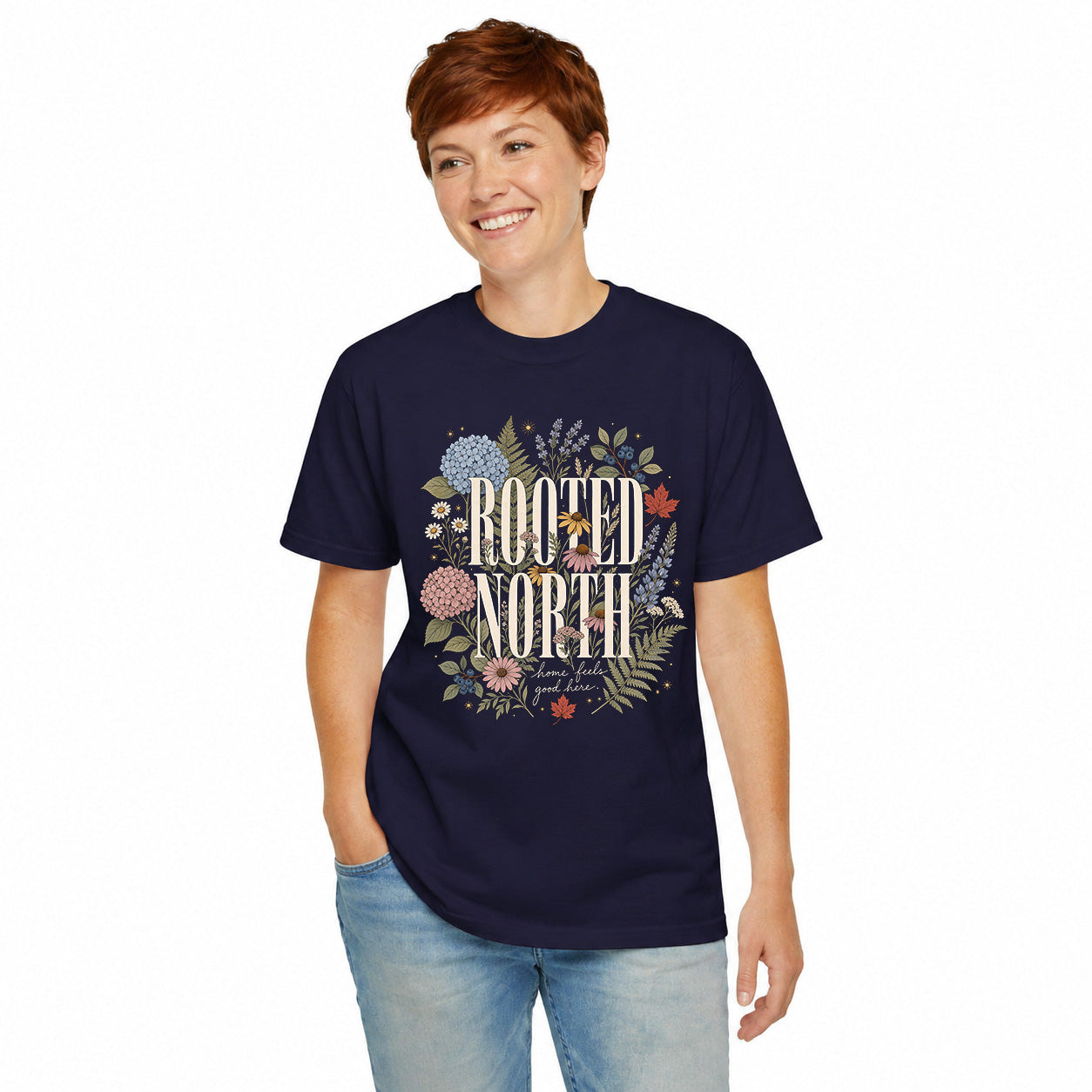 Rooted North Floral Canada Shirt