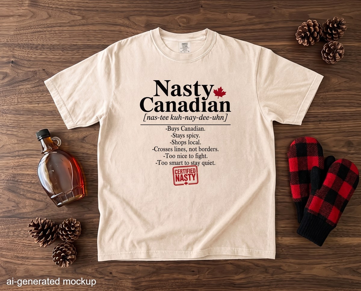 Certified Nasty Canadian Definition T-Shirt - Shops Local