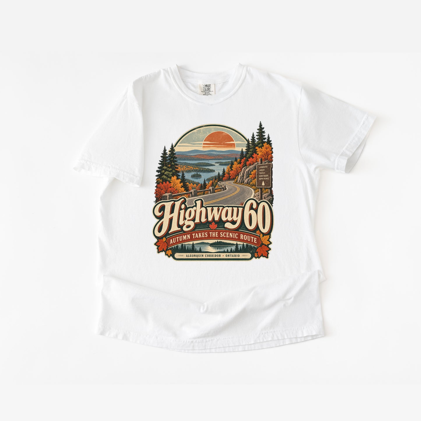 Highway 60 Autumn Scenic Route T-Shirt