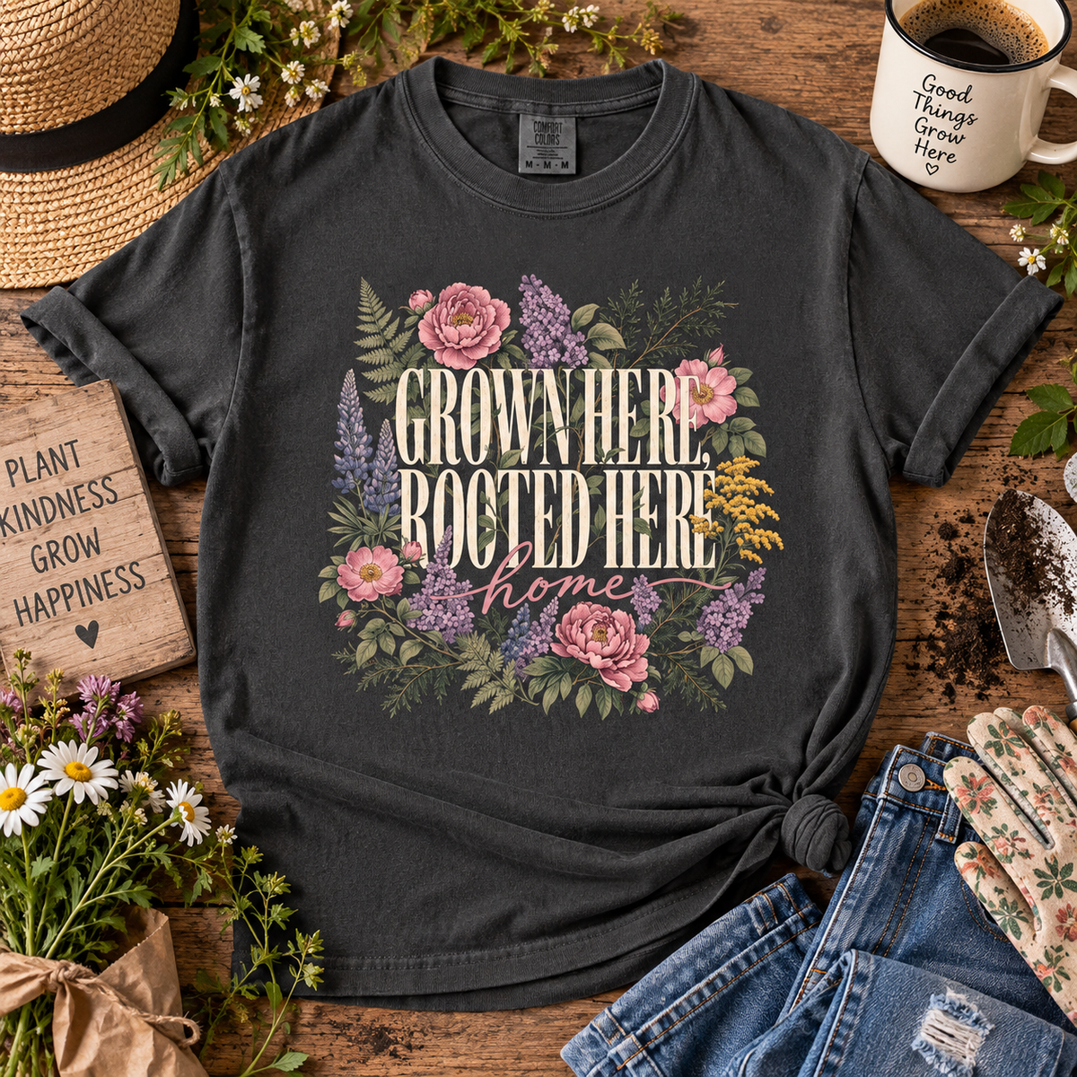 Grown Here Rooted Here T Shirt