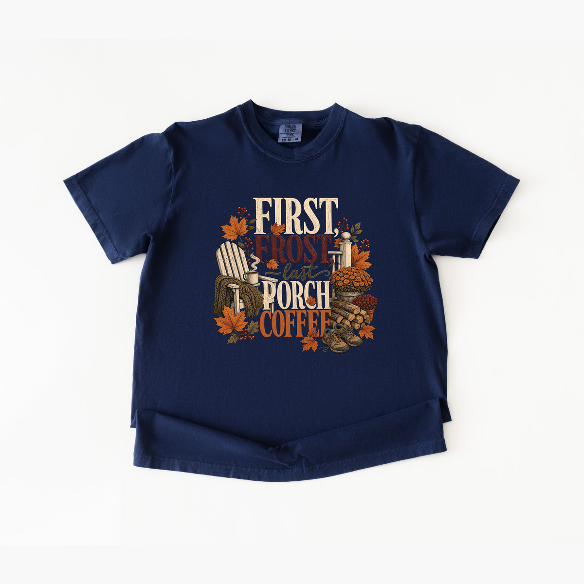 First Frost Last Porch Coffee T Shirt