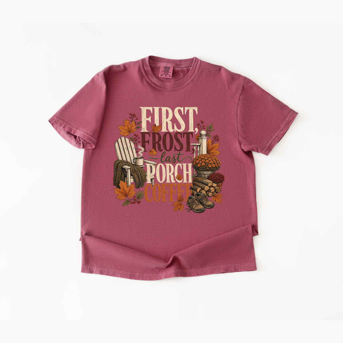First Frost Last Porch Coffee T Shirt