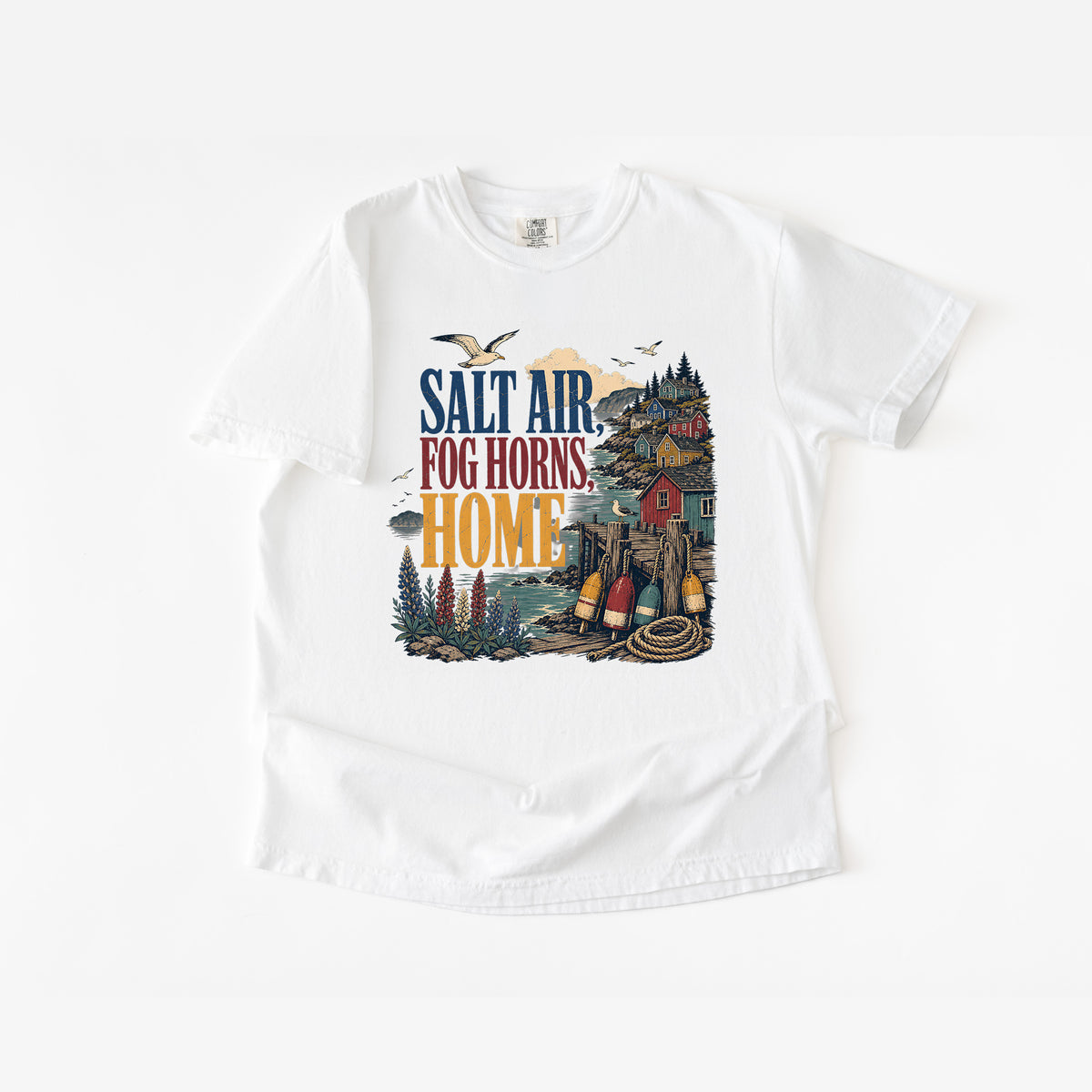 Salt Air, Fog Horns, Home T-Shirt