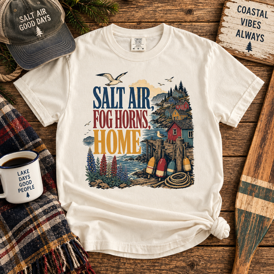 Salt Air, Fog Horns, Home T-Shirt