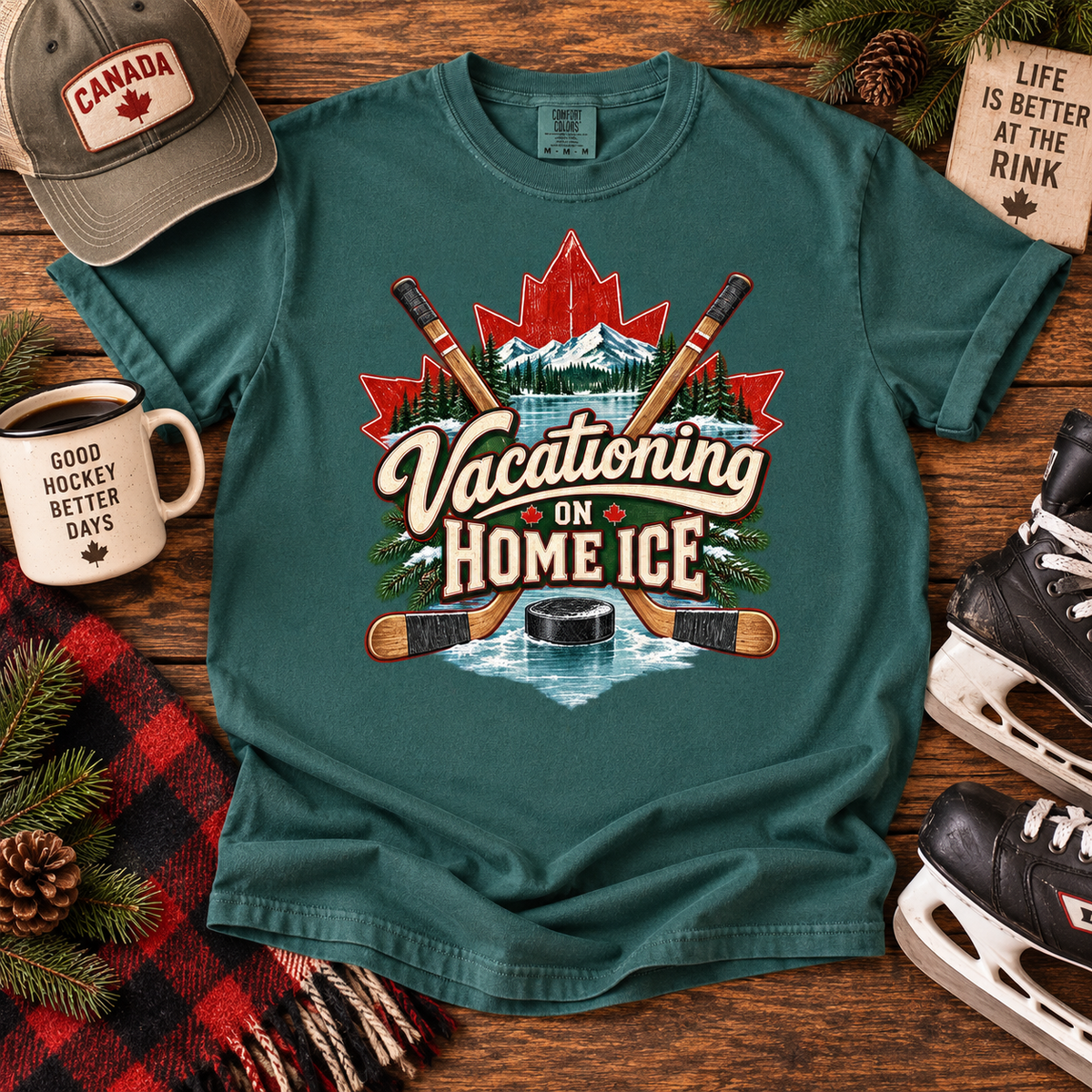 Vacationing on Home Ice T-Shirt |