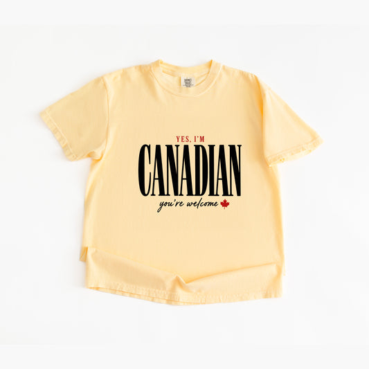 Yes Im Canadian T Shirt