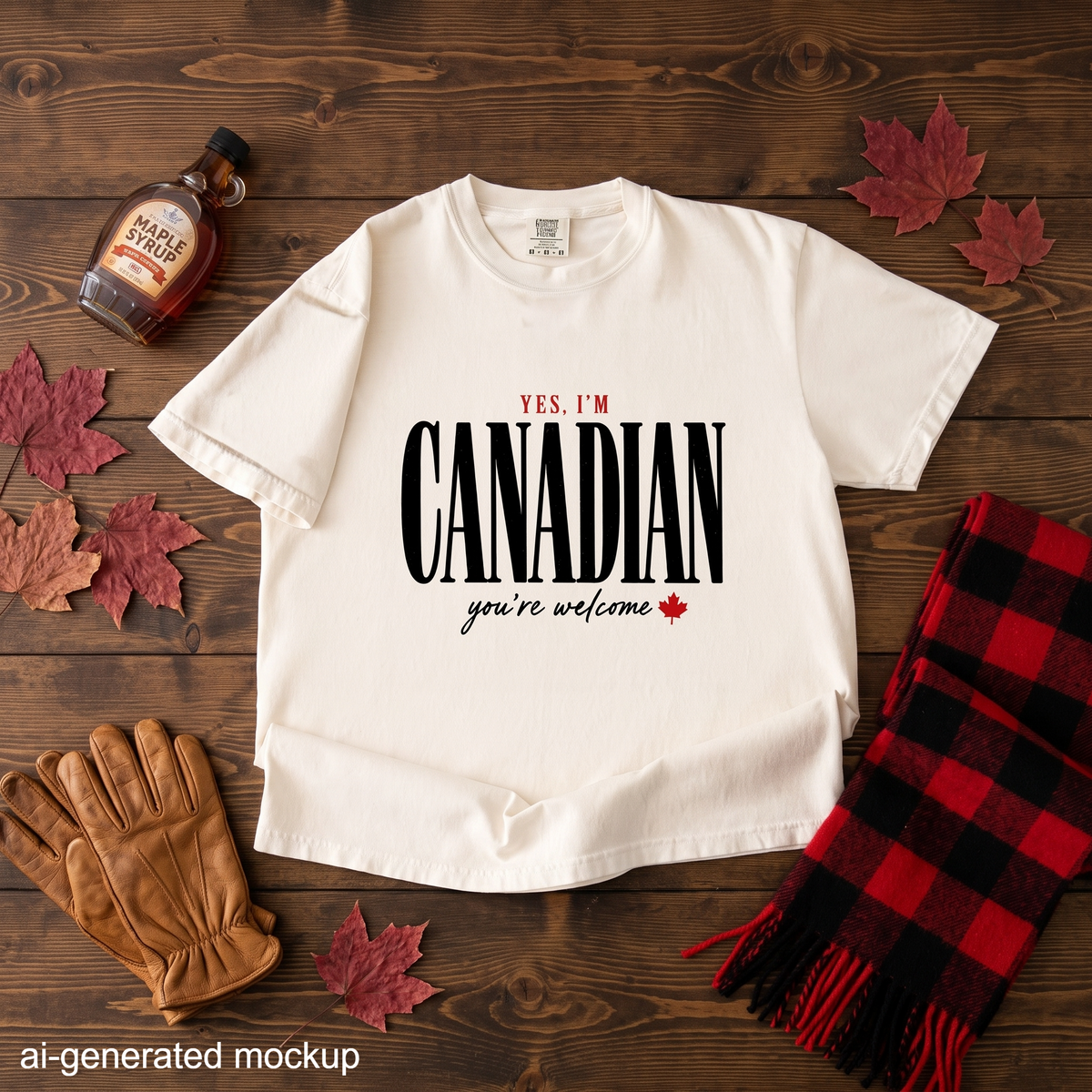 Yes Im Canadian T Shirt