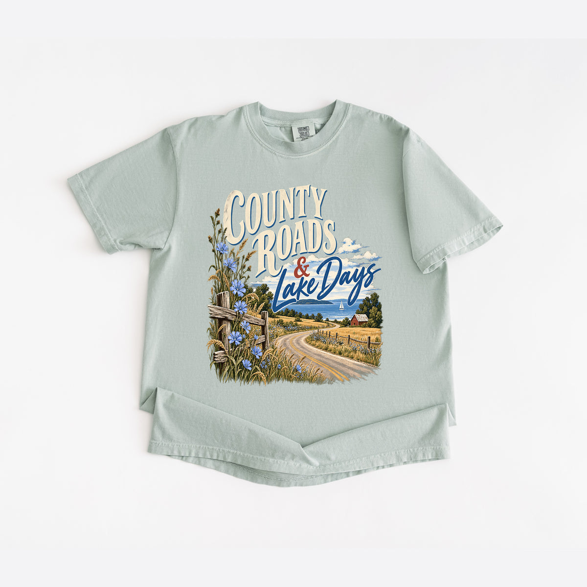 County Roads Lake Days T Shirt