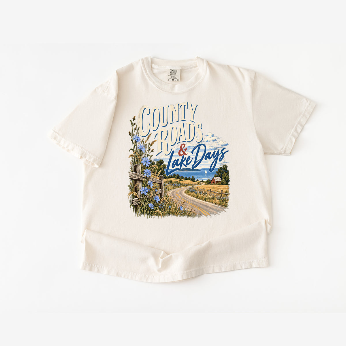 County Roads Lake Days T Shirt